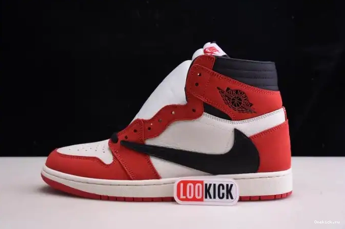 One Kick JORDAN - SCOTT AIR 100(RED) RETRO 1 X CD4487 OG HIGH TRAVIS 0621